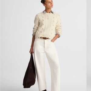 Madewell darted barrel leg Jean in vintage canvas